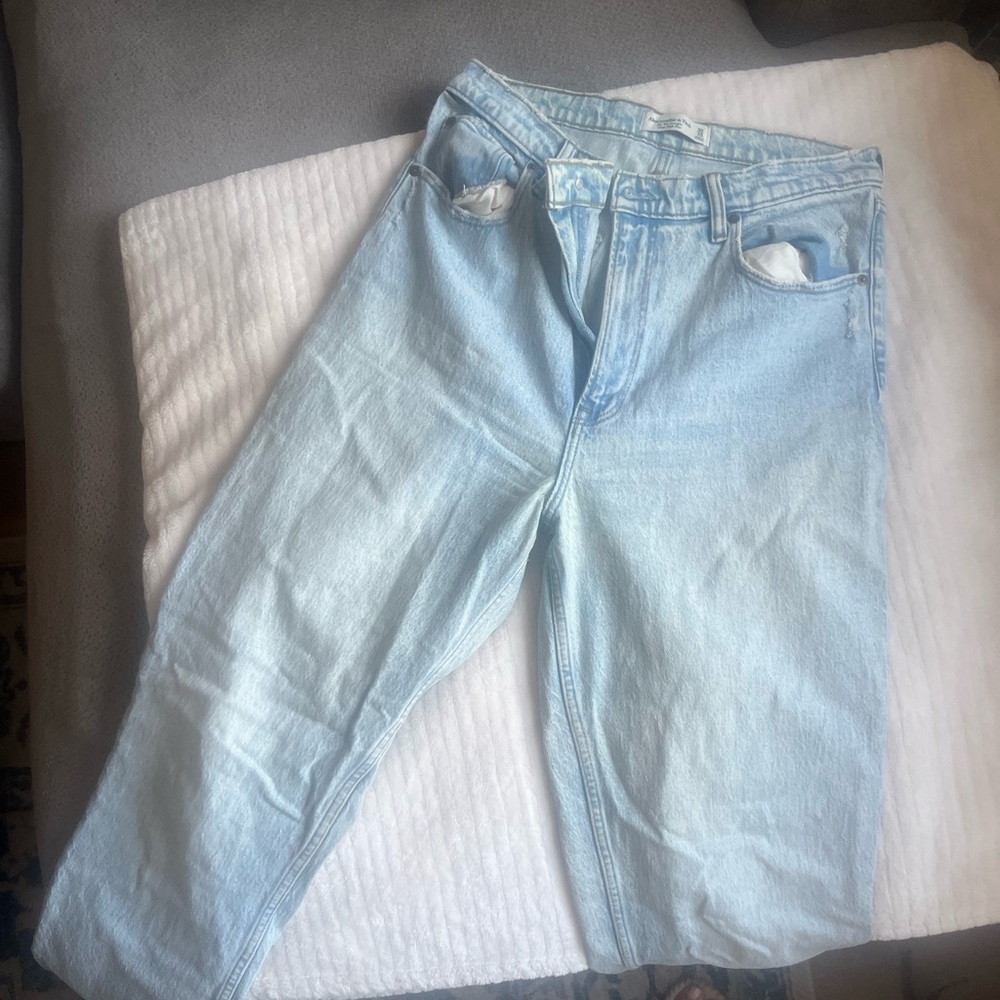 Abercrombie & Fitch Sky Blue Ultra High Rise Jeans